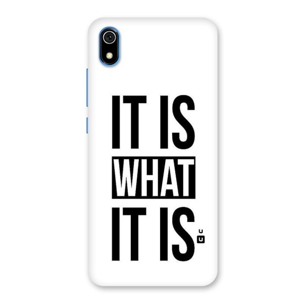 Itis What Itis Back Case for Redmi 7A