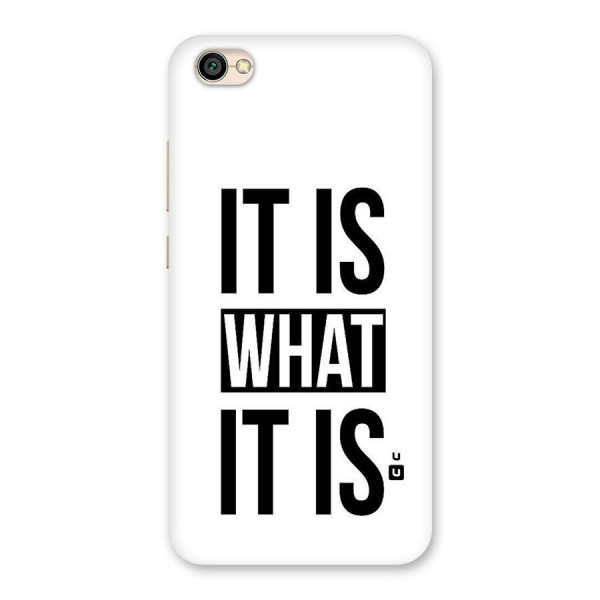 Itis What Itis Back Case for Redmi Y1 Lite