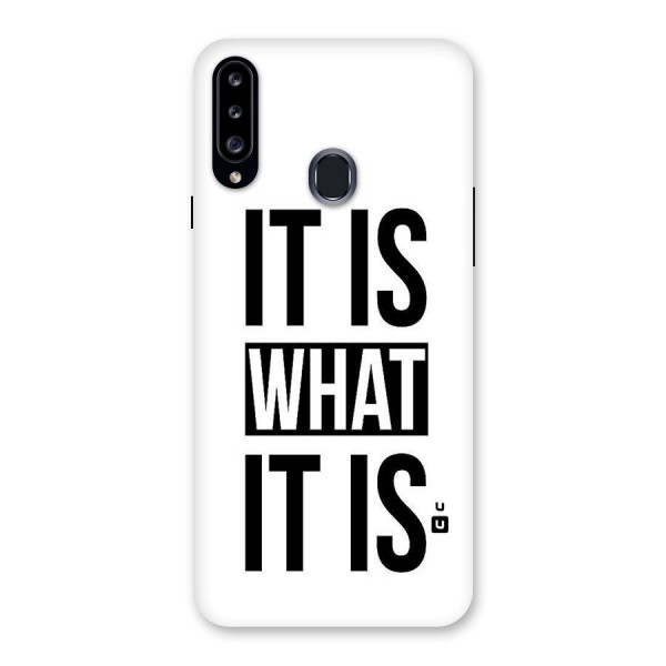 Itis What Itis Back Case for Samsung Galaxy A20s