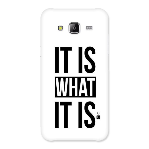 Itis What Itis Back Case for Samsung Galaxy J2 Prime