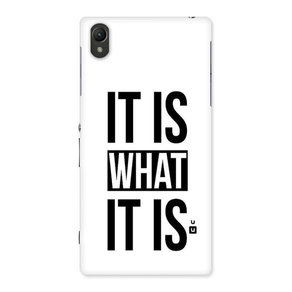 Itis What Itis Back Case for Sony Xperia Z1