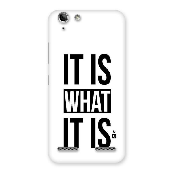 Itis What Itis Back Case for Vibe K5 Plus