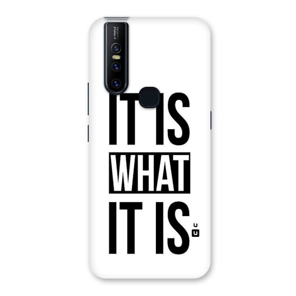 Itis What Itis Back Case for Vivo V15