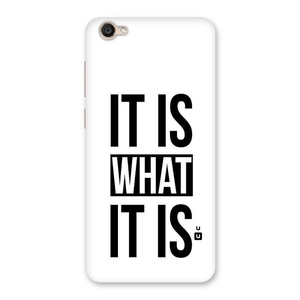 Itis What Itis Back Case for Vivo Y55