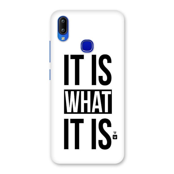 Itis What Itis Back Case for Vivo Y91