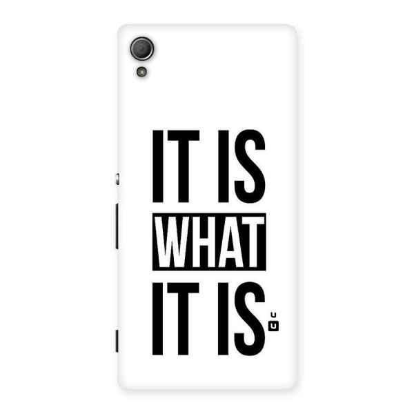 Itis What Itis Back Case for Xperia Z3 Plus