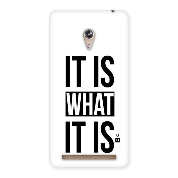 Itis What Itis Back Case for Zenfone 6