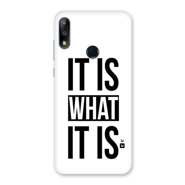 Itis What Itis Back Case for Zenfone Max Pro M2