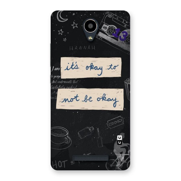 Its Okay Back Case for Redmi Note 2