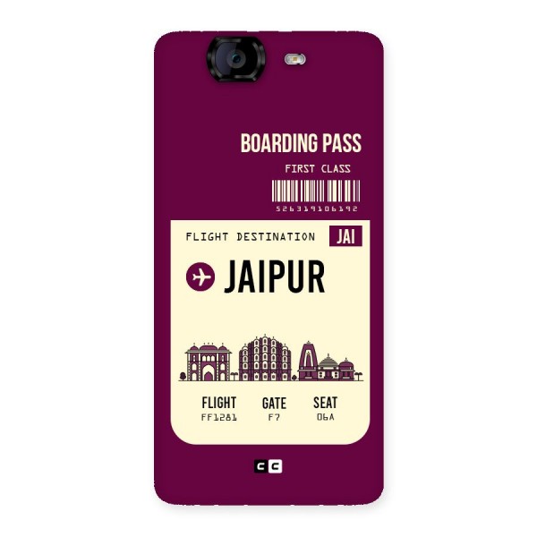 Jaipur Boarding Pass Back Case for Canvas Knight A350