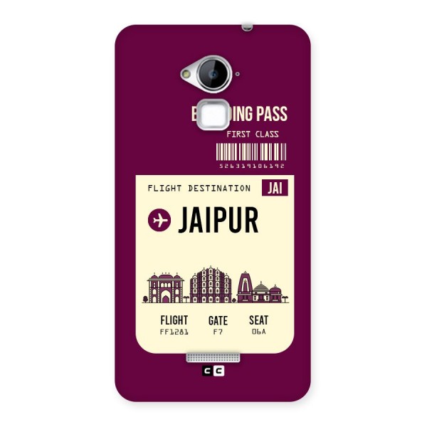 Jaipur Boarding Pass Back Case for Coolpad Note 3