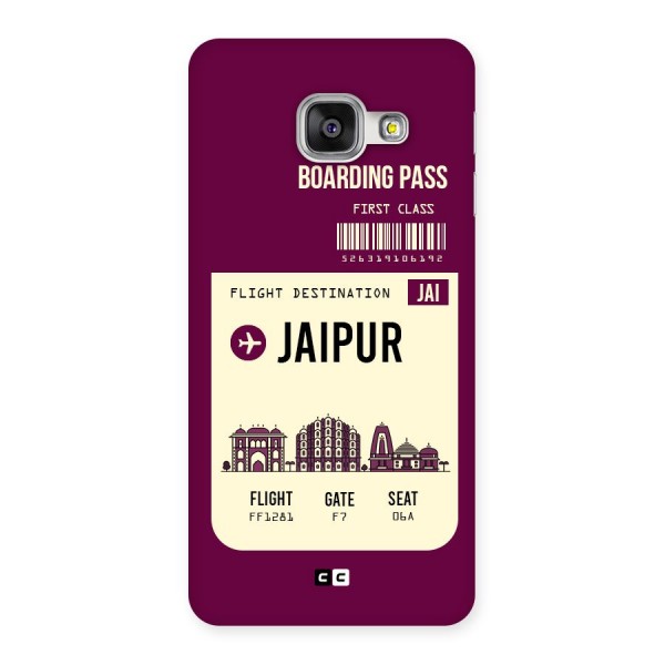 Jaipur Boarding Pass Back Case for Galaxy A3 2016