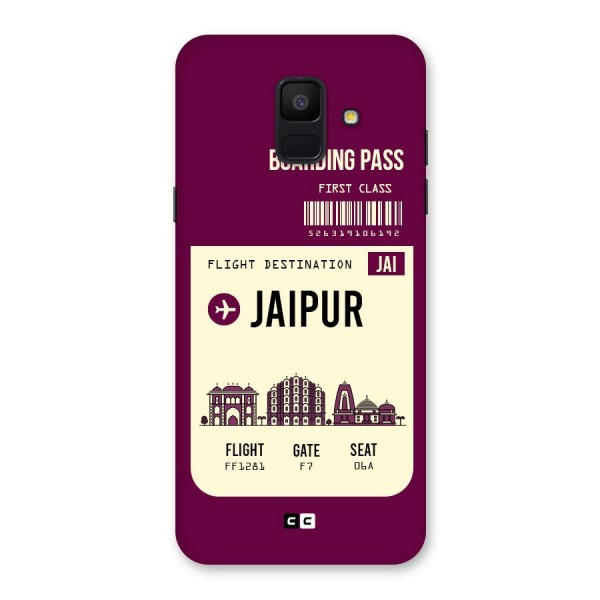 Jaipur Boarding Pass Back Case for Galaxy A6 (2018)