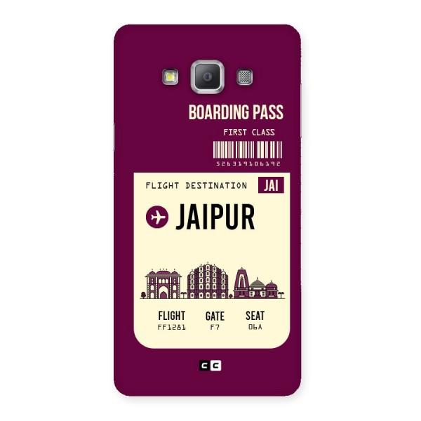 Jaipur Boarding Pass Back Case for Galaxy A7