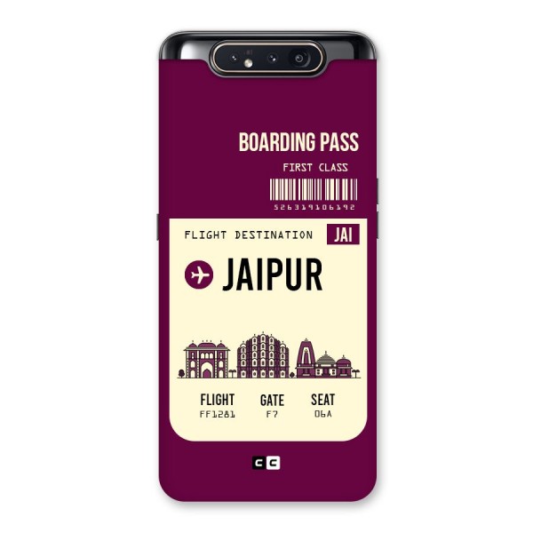 Jaipur Boarding Pass Back Case for Galaxy A80