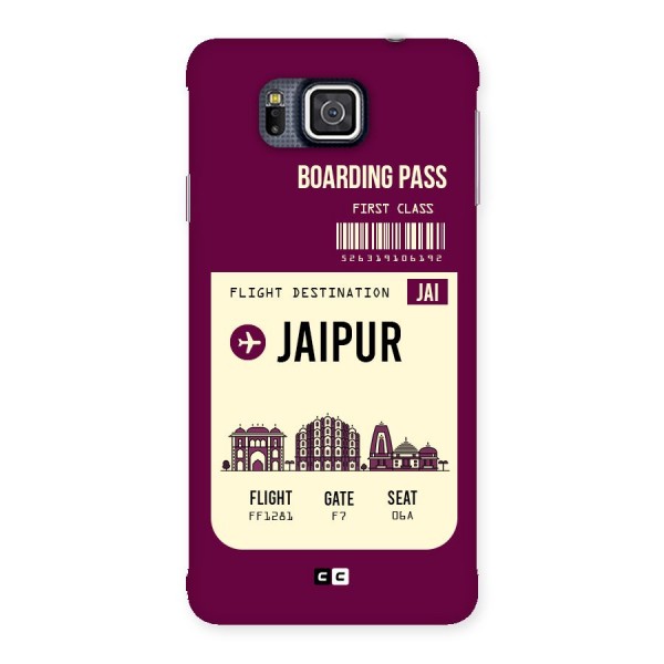 Jaipur Boarding Pass Back Case for Galaxy Alpha