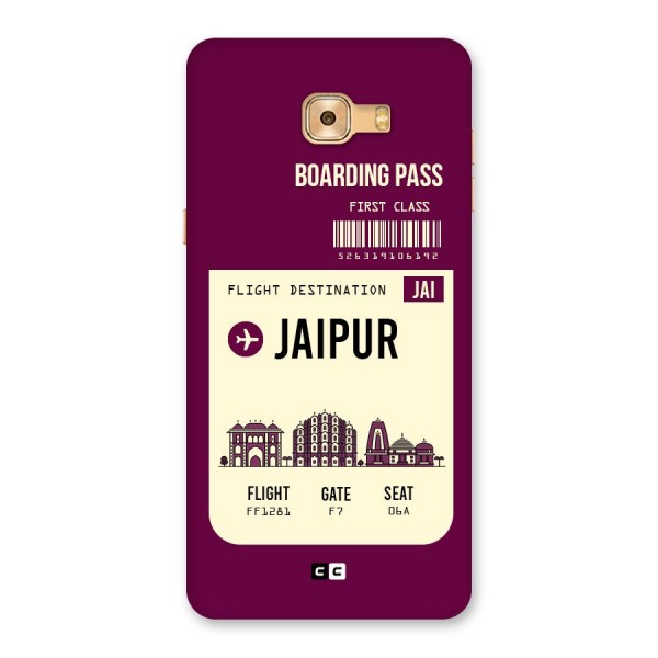 Jaipur Boarding Pass Back Case for Galaxy C9 Pro