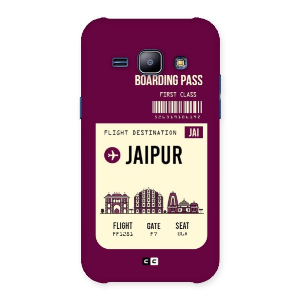 Jaipur Boarding Pass Back Case for Galaxy J1