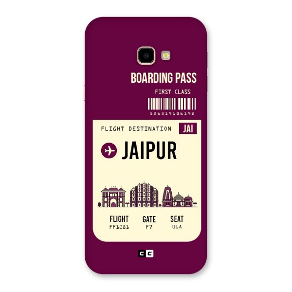 Jaipur Boarding Pass Back Case for Galaxy J4 Plus