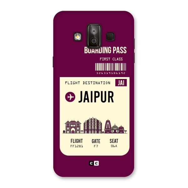 Jaipur Boarding Pass Back Case for Galaxy J7 Duo