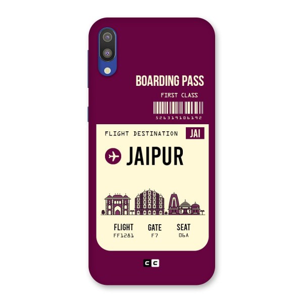Jaipur Boarding Pass Back Case for Galaxy M10