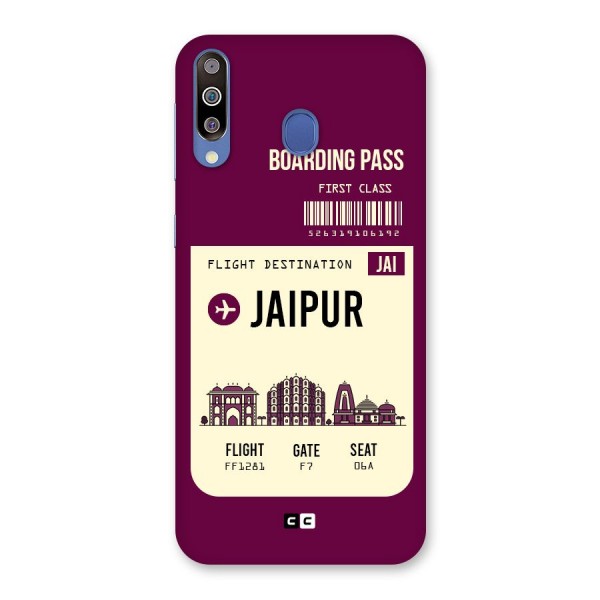 Jaipur Boarding Pass Back Case for Galaxy M30