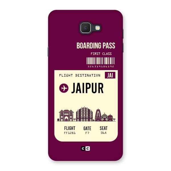 Jaipur Boarding Pass Back Case for Galaxy On7 2016