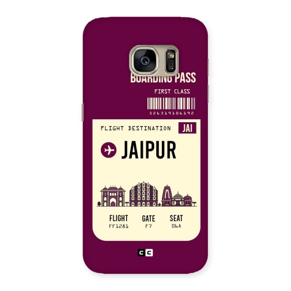 Jaipur Boarding Pass Back Case for Galaxy S7