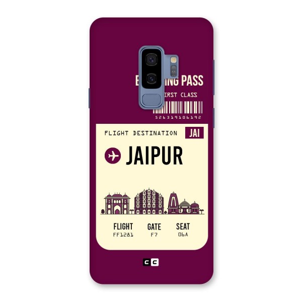 Jaipur Boarding Pass Back Case for Galaxy S9 Plus