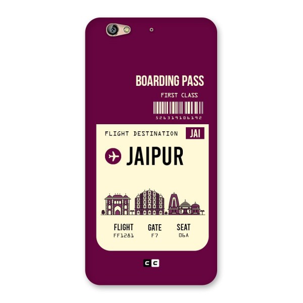 Jaipur Boarding Pass Back Case for Gionee S6