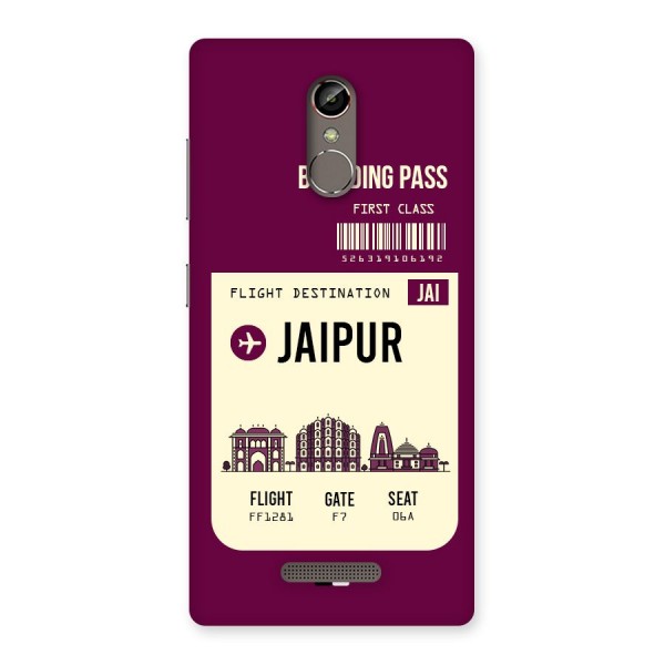 Jaipur Boarding Pass Back Case for Gionee S6s