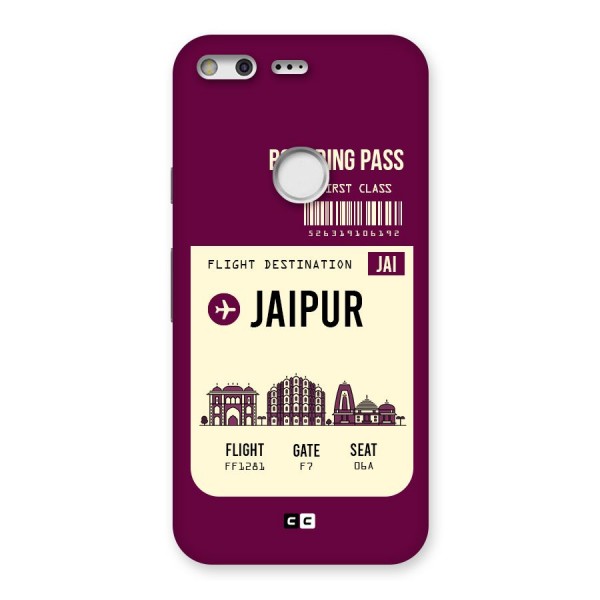 Jaipur Boarding Pass Back Case for Google Pixel