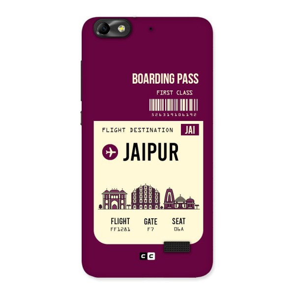 Jaipur Boarding Pass Back Case for Honor 4C