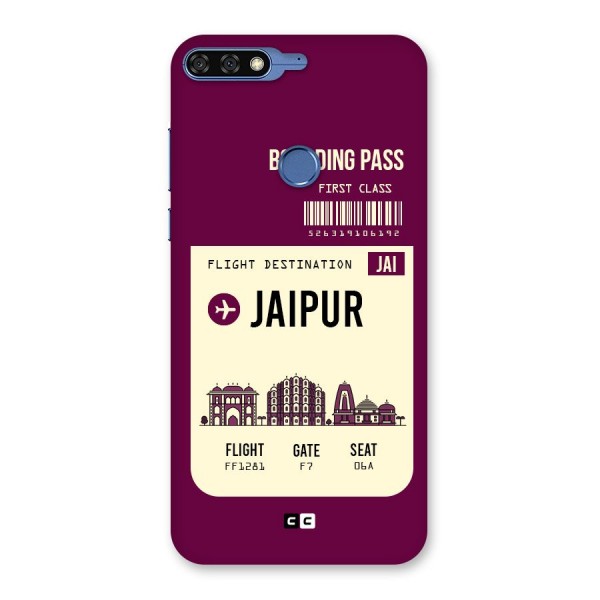 Jaipur Boarding Pass Back Case for Honor 7C