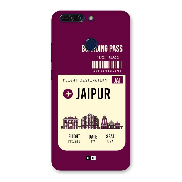 Jaipur Boarding Pass Back Case for Honor 8 Pro