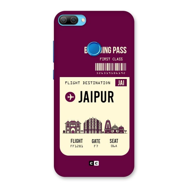 Jaipur Boarding Pass Back Case for Honor 9N