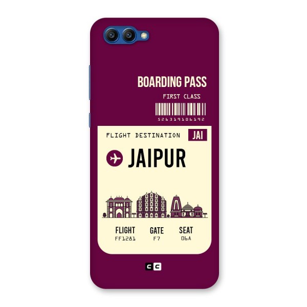 Jaipur Boarding Pass Back Case for Honor View 10