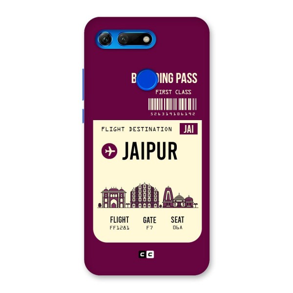 Jaipur Boarding Pass Back Case for Honor View 20