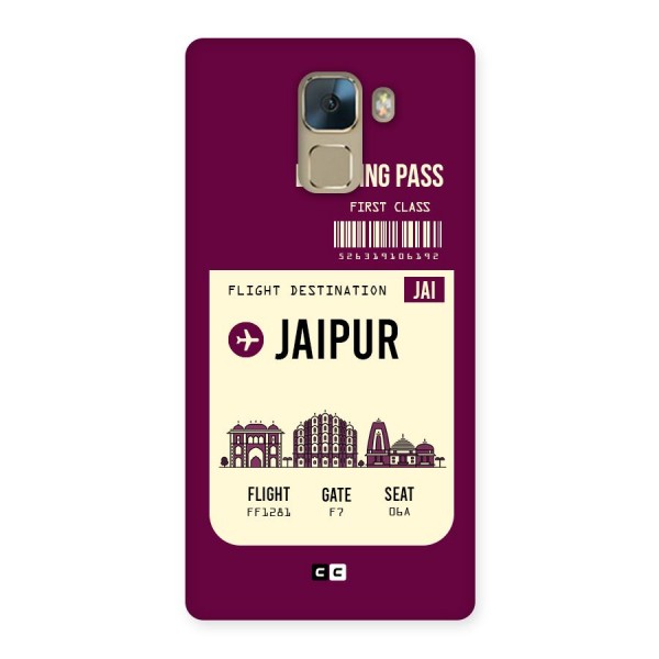 Jaipur Boarding Pass Back Case for Huawei Honor 7