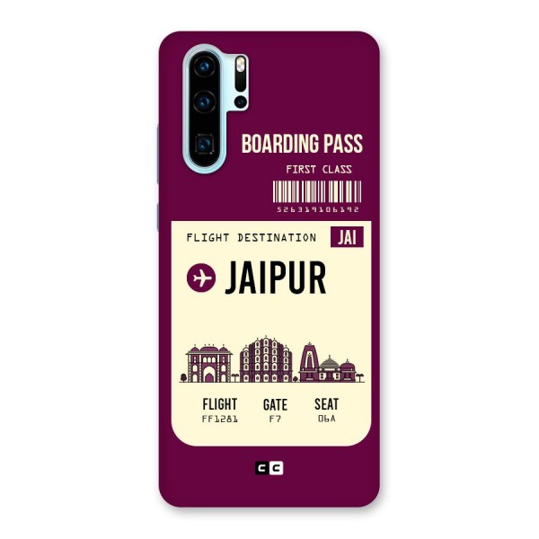 Jaipur Boarding Pass Back Case for Huawei P30 Pro