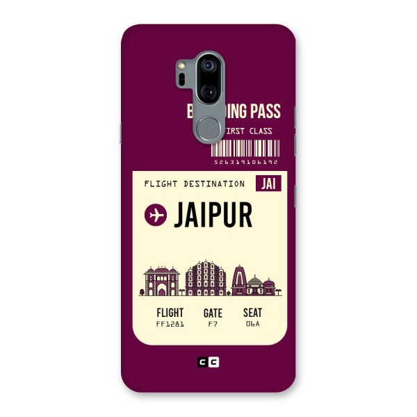 Jaipur Boarding Pass Back Case for LG G7
