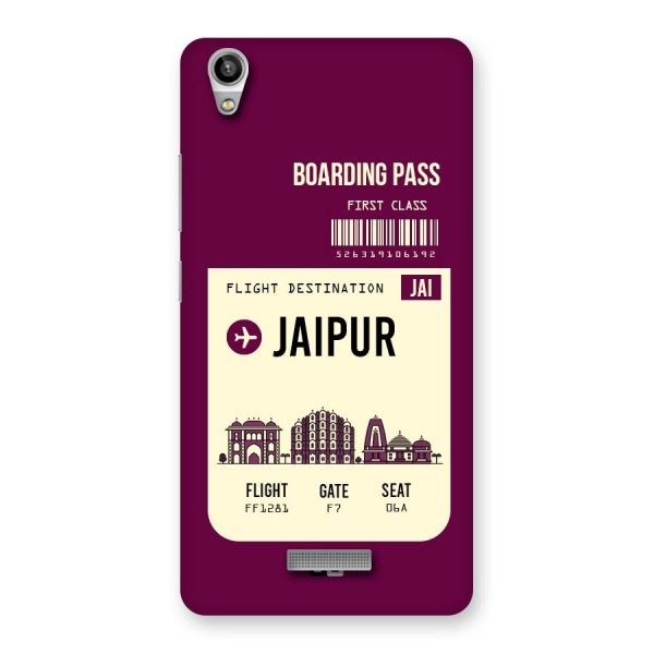 Jaipur Boarding Pass Back Case for Lava-Pixel-V1