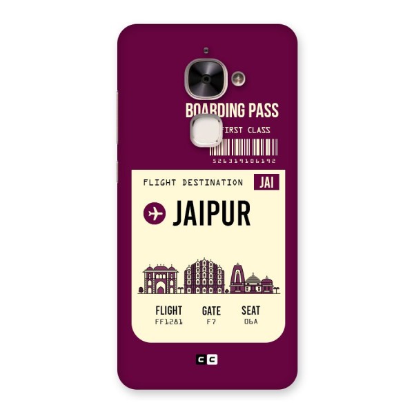 Jaipur Boarding Pass Back Case for Le 2