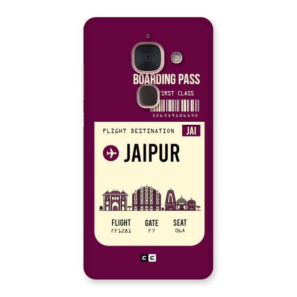 Jaipur Boarding Pass Back Case for Le Max 2