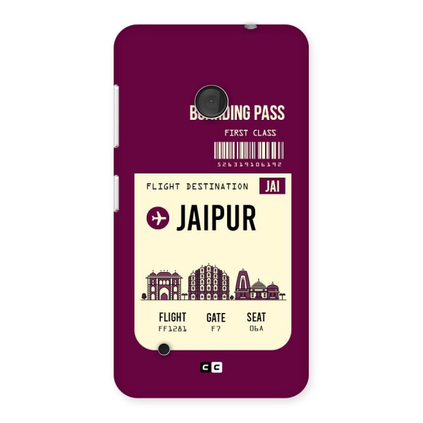Jaipur Boarding Pass Back Case for Lumia 530