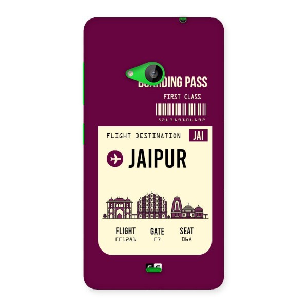 Jaipur Boarding Pass Back Case for Lumia 535