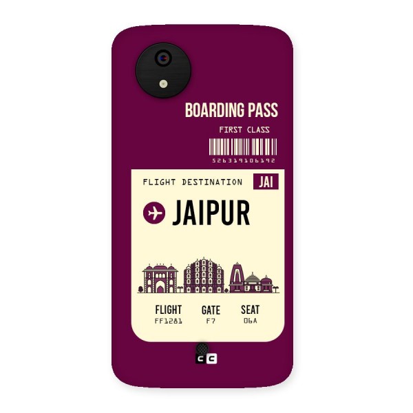Jaipur Boarding Pass Back Case for Micromax Canvas A1