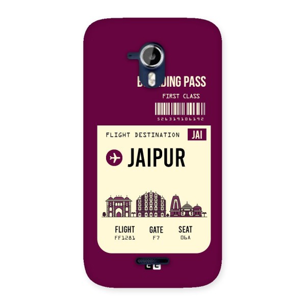 Jaipur Boarding Pass Back Case for Micromax Canvas Magnus A117
