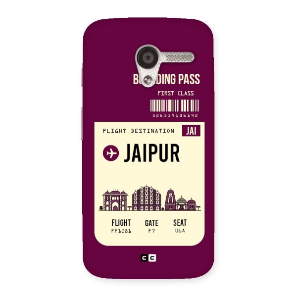 Jaipur Boarding Pass Back Case for Moto X