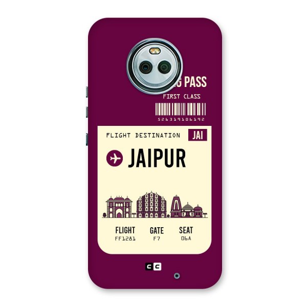 Jaipur Boarding Pass Back Case for Moto X4